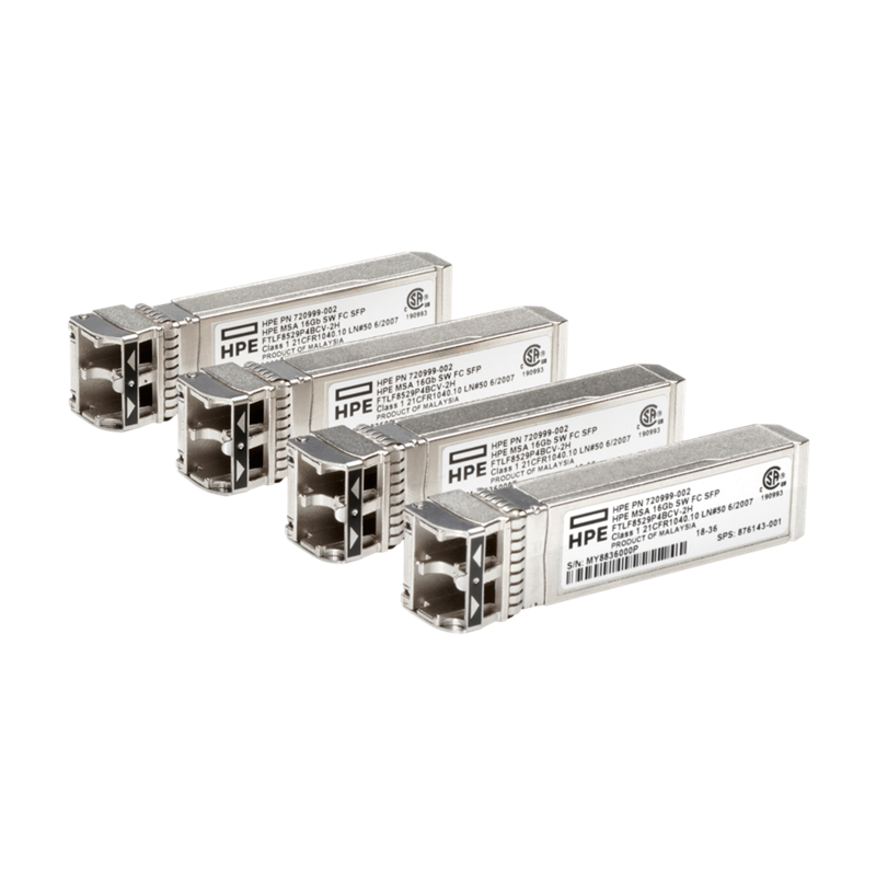 HPE MSA 16Gb SW FC SFP 4pk XCVR