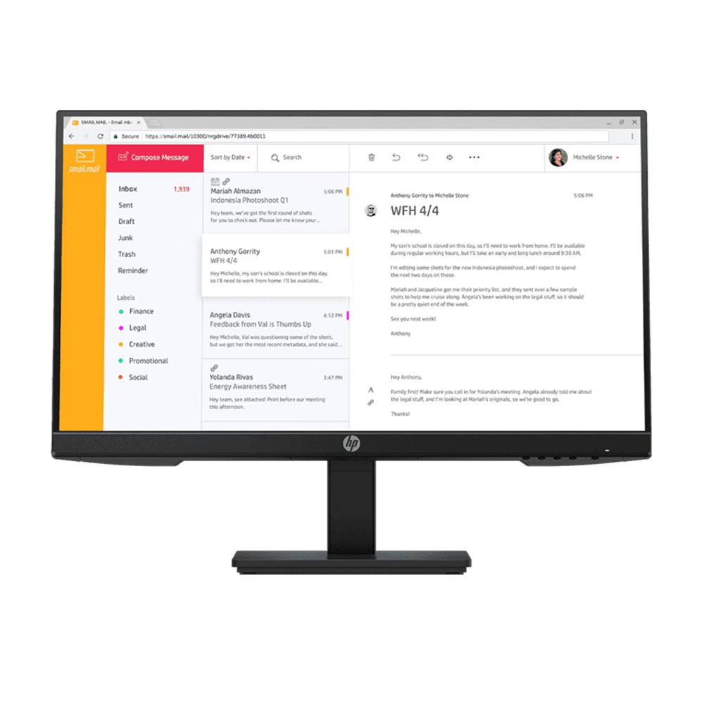 HP P24h G4 23.8인치 FHD IPS 피벗 모니터